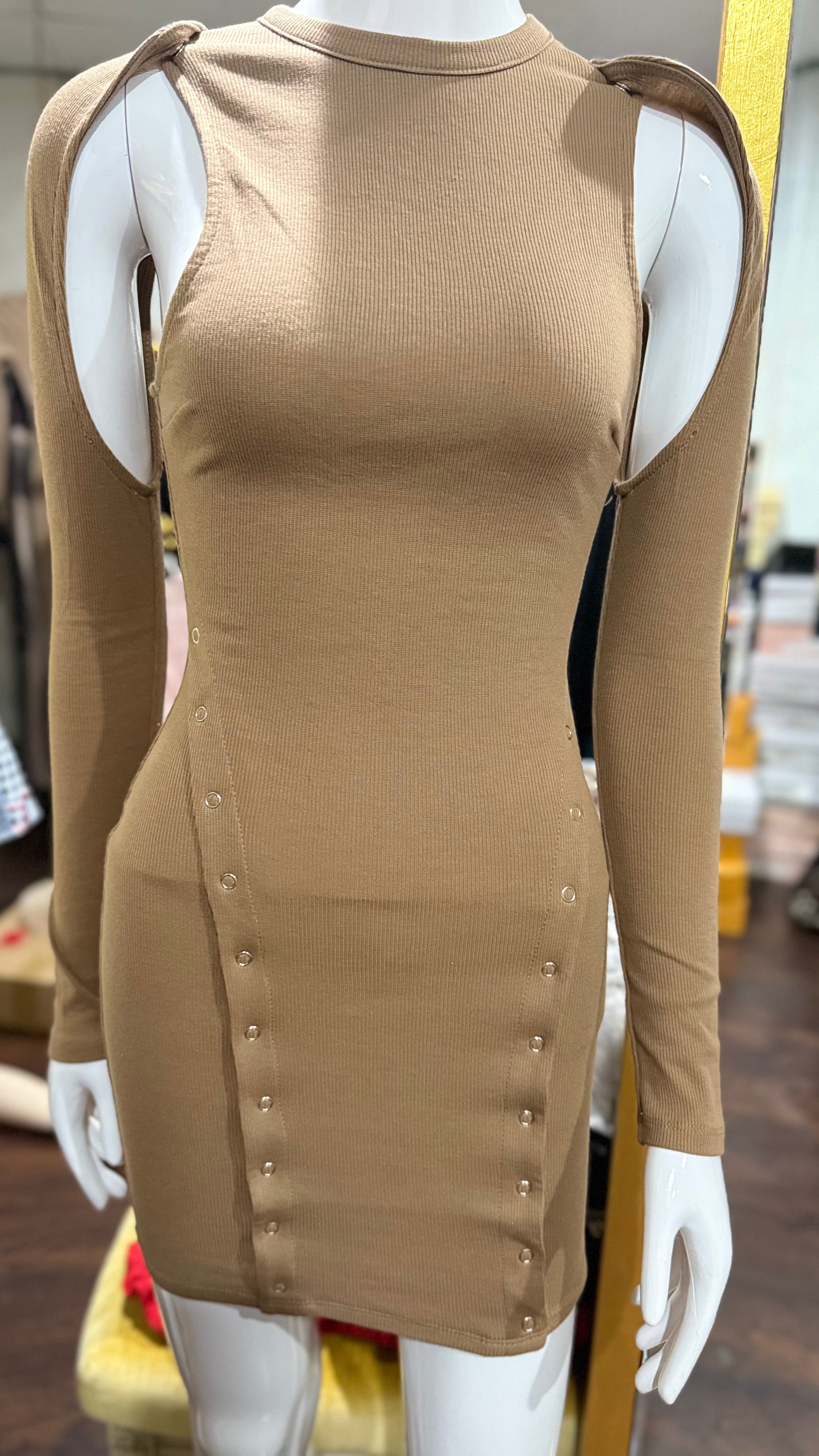 “SNAPPED”mini dress