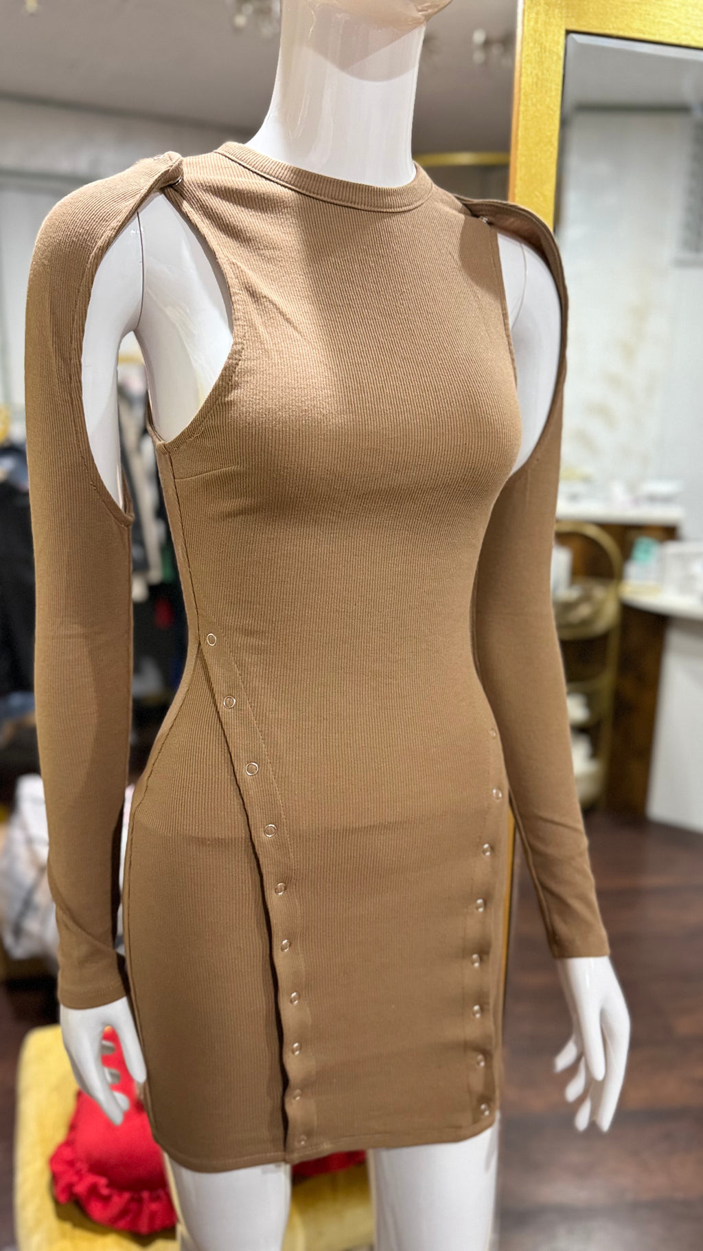 “SNAPPED”mini dress