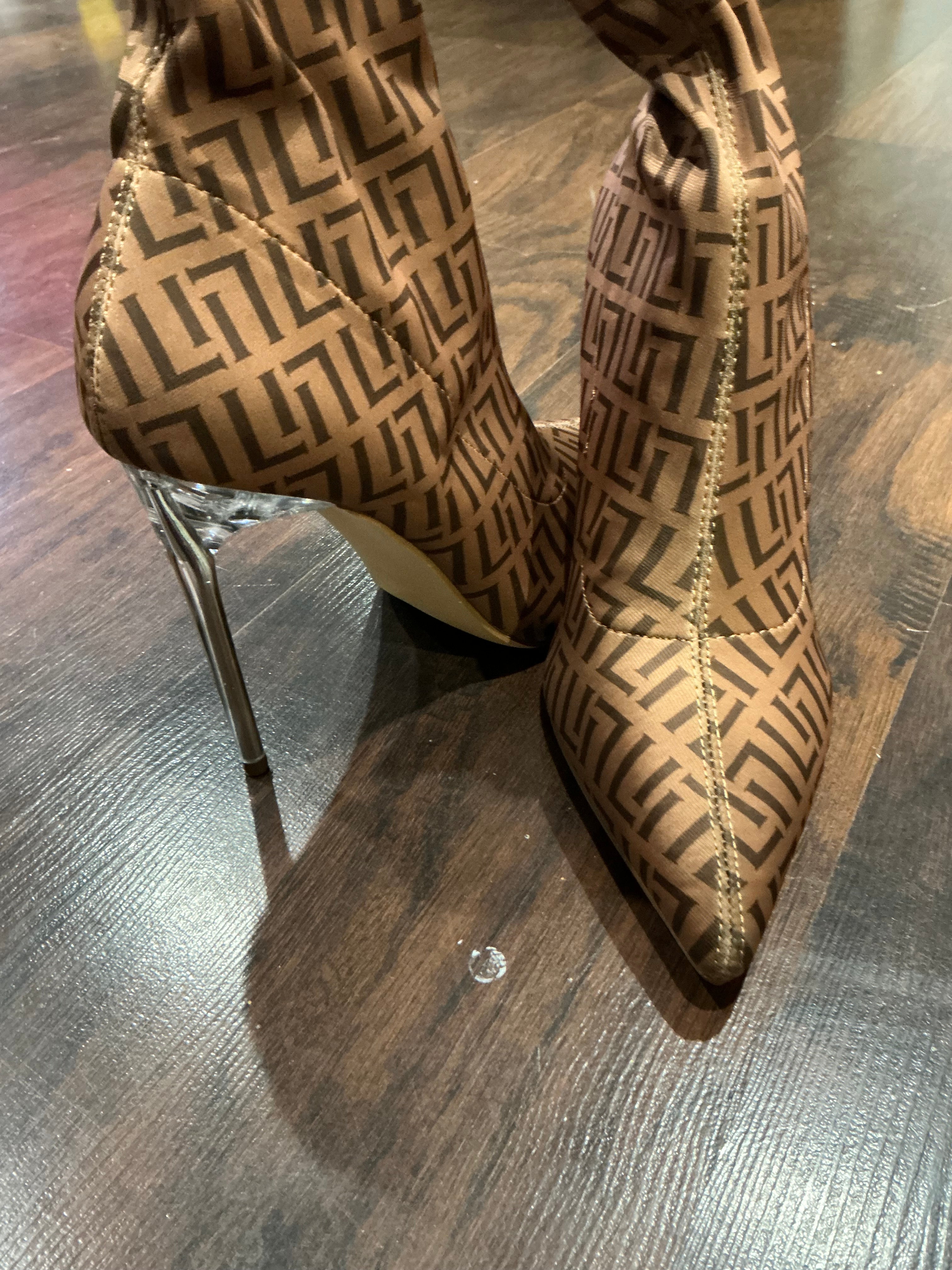 Monogram Bootie (Resha-2)