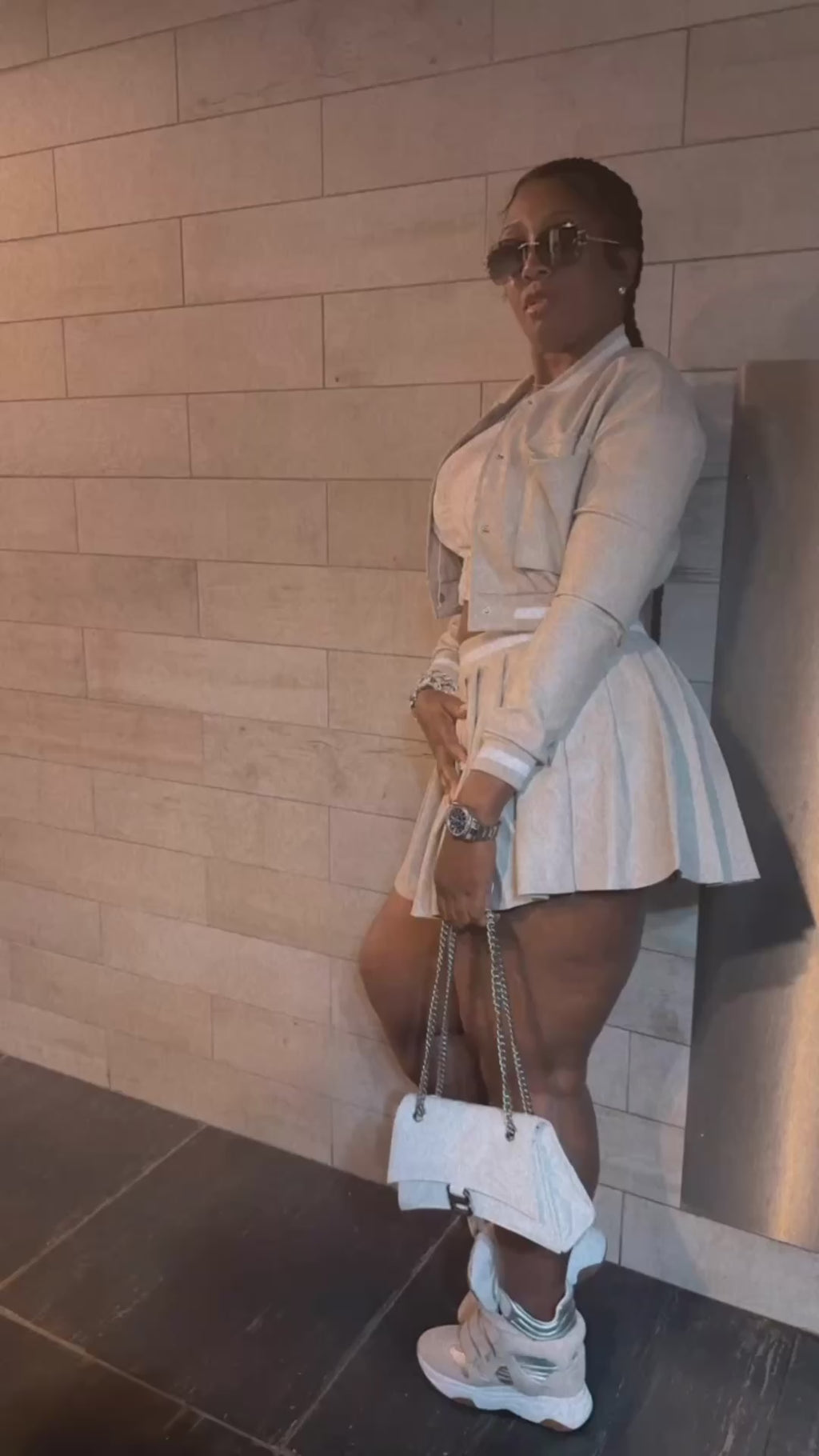 Faux Vibes Skort Set