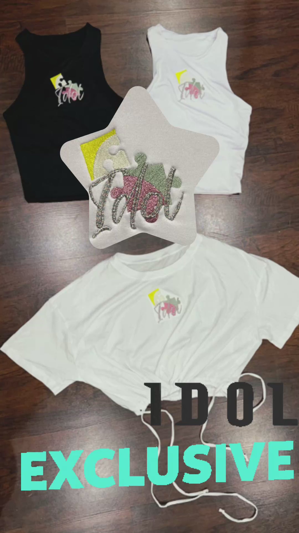 IDOL PIECES EMBROIDERED TOP